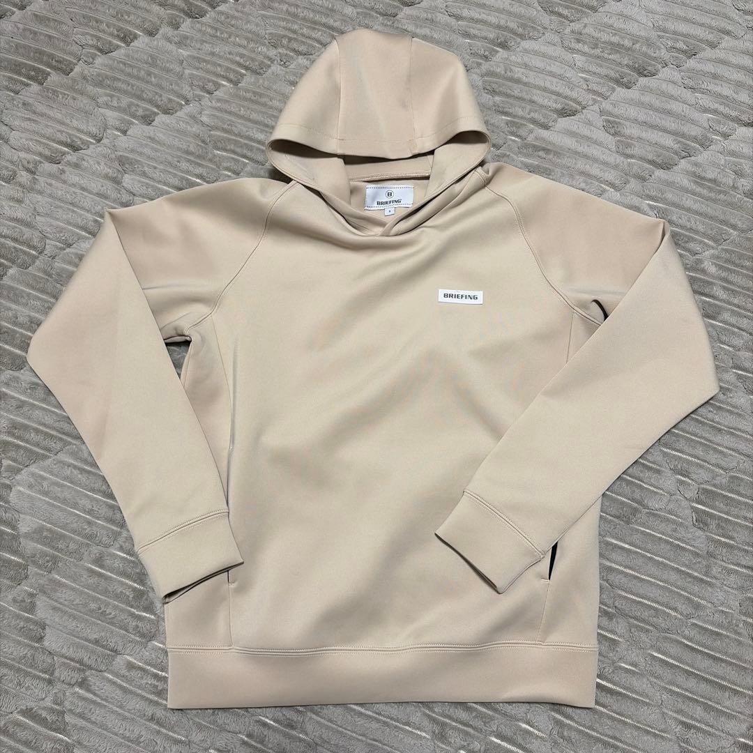 BRIEFING ベージュ フード付きパーカー S