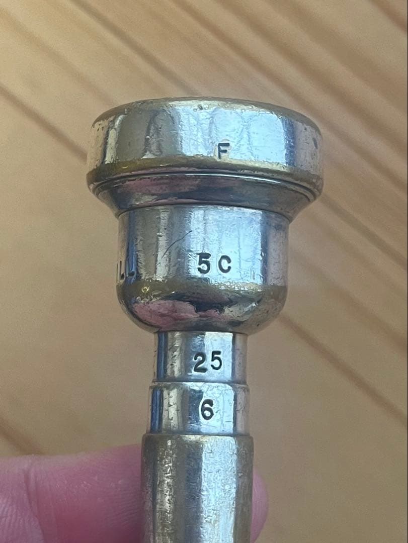 VINTAGE Black Hill 5C Customトランペットマウスピース