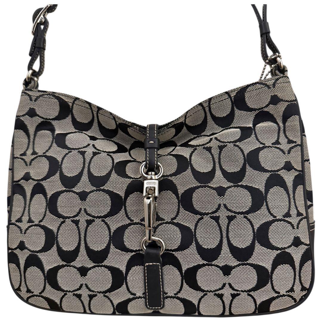 希少✨COACH ワンショルダーバッグ アクセサリーポーチ シグネチャー　肩掛け