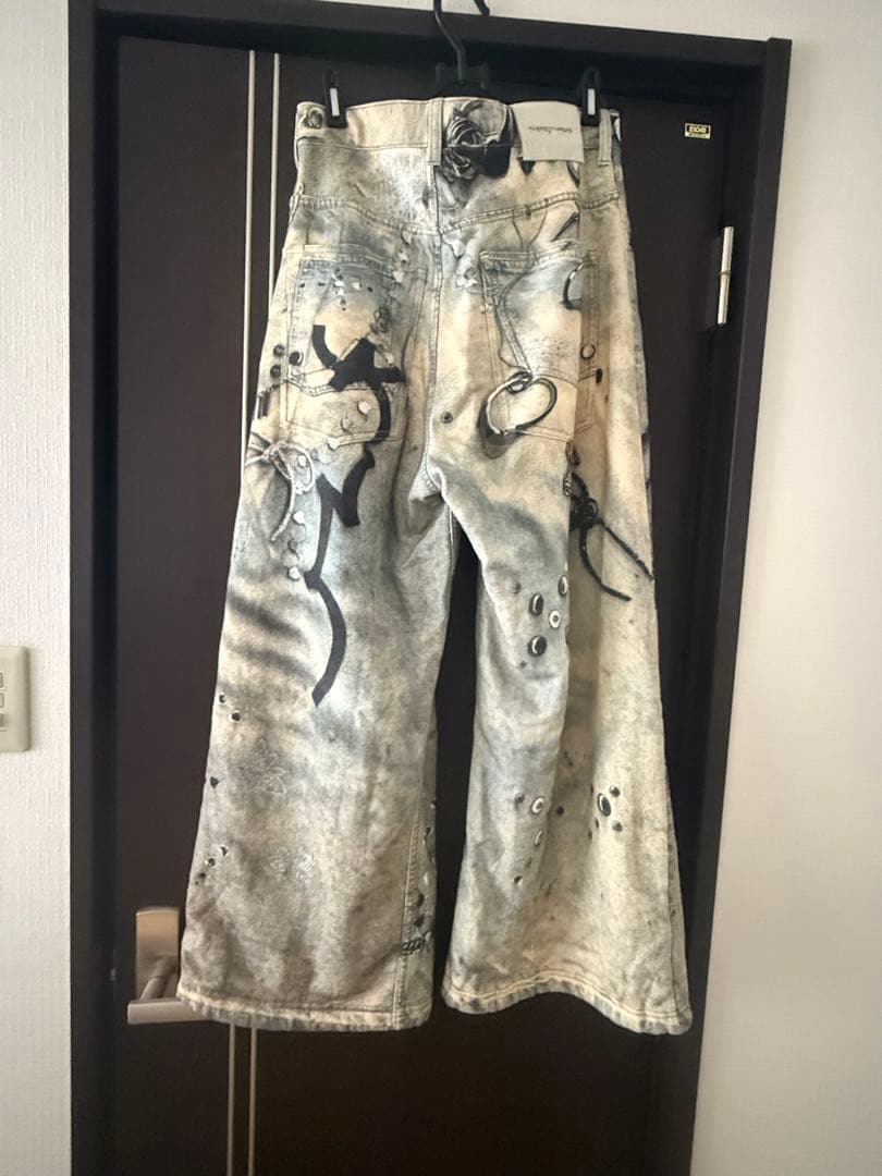 パンツ THEREDTHREAD S print sweat1 toys