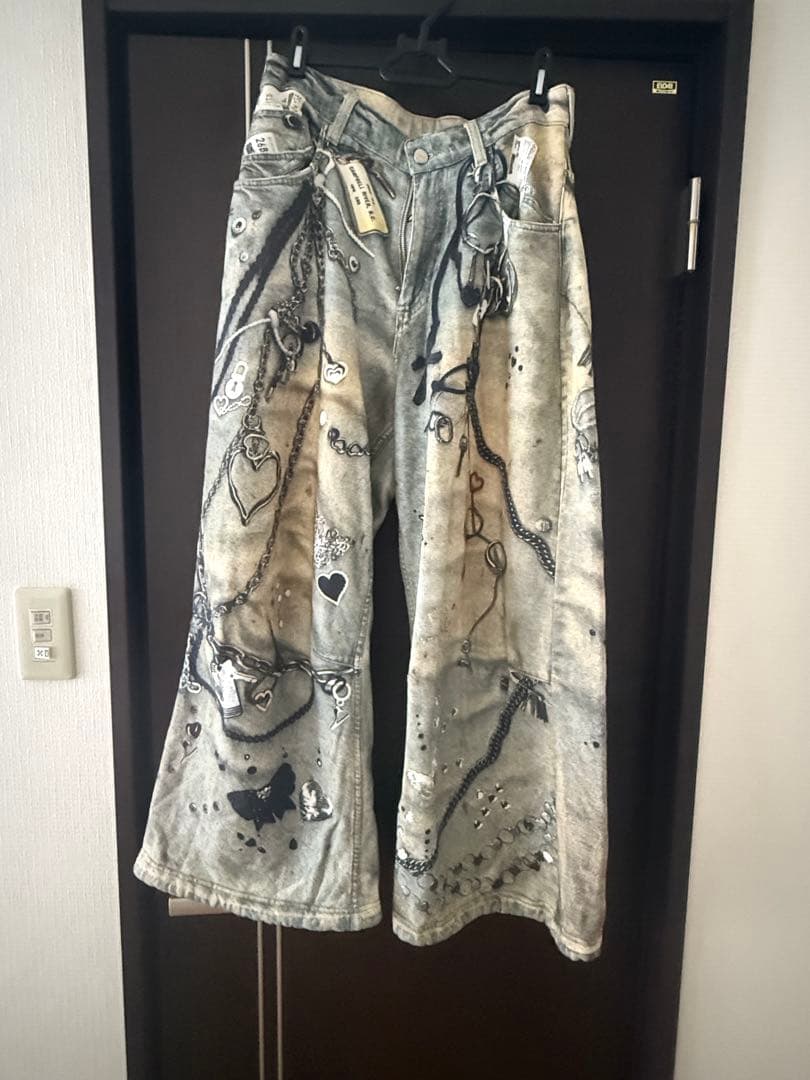 パンツ THEREDTHREAD S print sweat1 toys