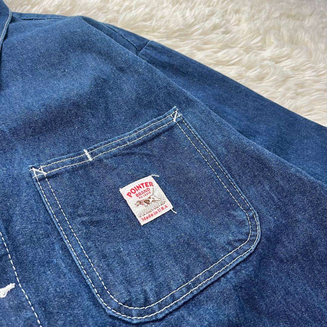 POINTER BRAND Denim Cover Ralls USA製 L