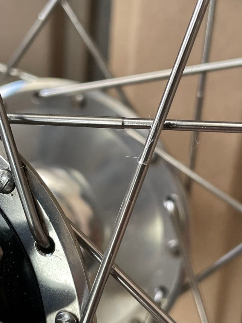 専用！ピスト 前後 ホイールセットnjsデュラエースハブ　タイヤはつきません