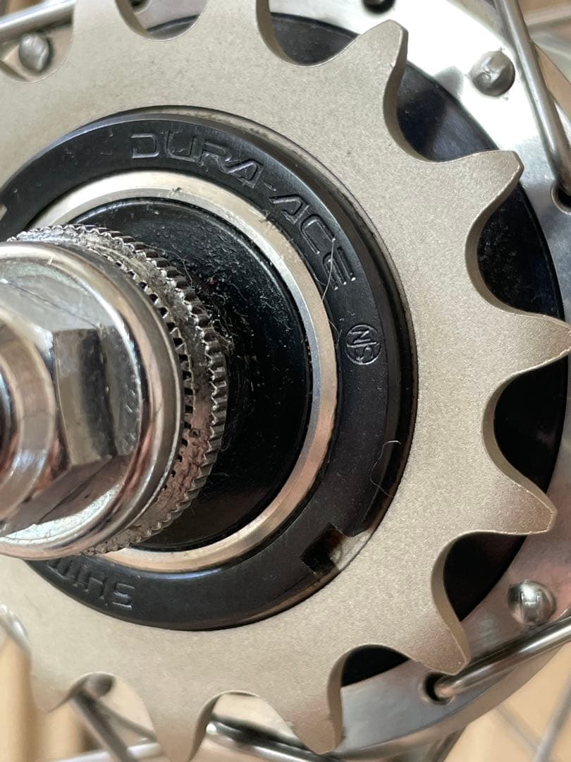 専用！ピスト 前後 ホイールセットnjsデュラエースハブ　タイヤはつきません