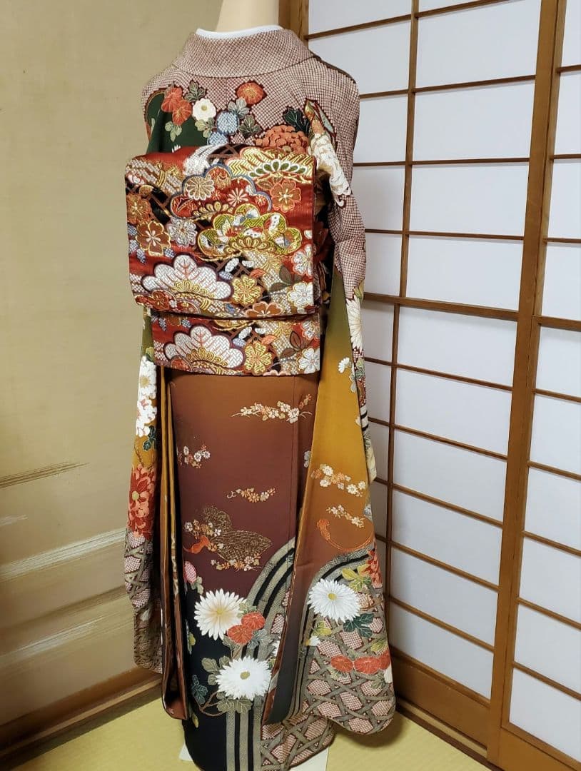 【1/12終了＊フルセット】振袖　袋帯　帯揚げ　帯締め　トールサイズ　お直し無料