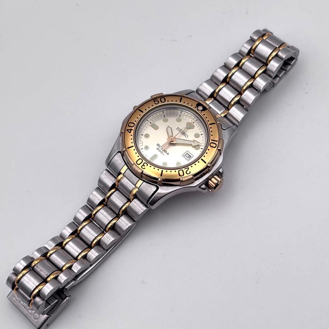 SEIKO SCUBA ダイバーズウォッチ レディース 腕時計 稼働品 新品電池