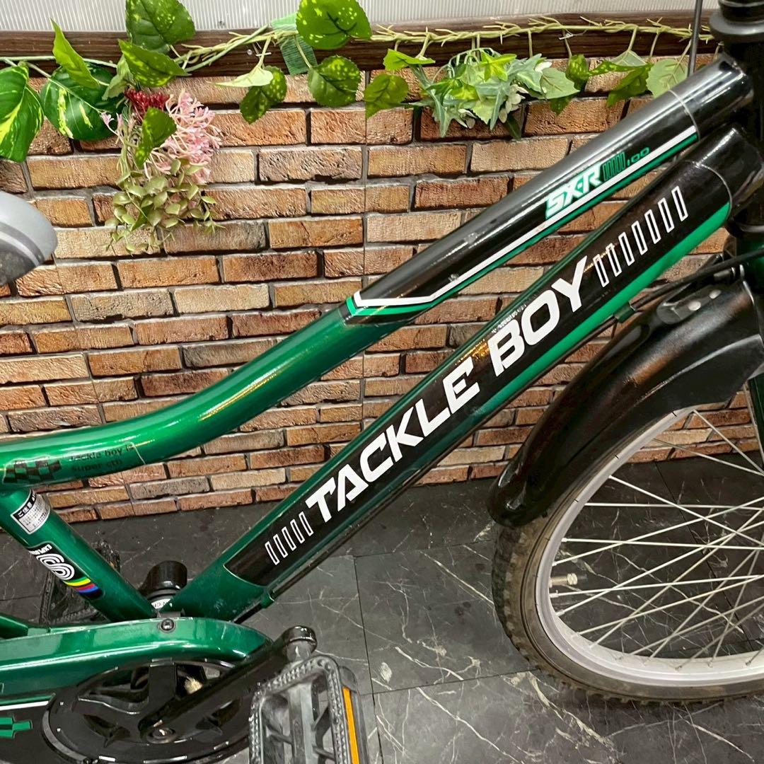 【105】子供用自転車 子供車 TACKLE BOY グリーン 24インチ