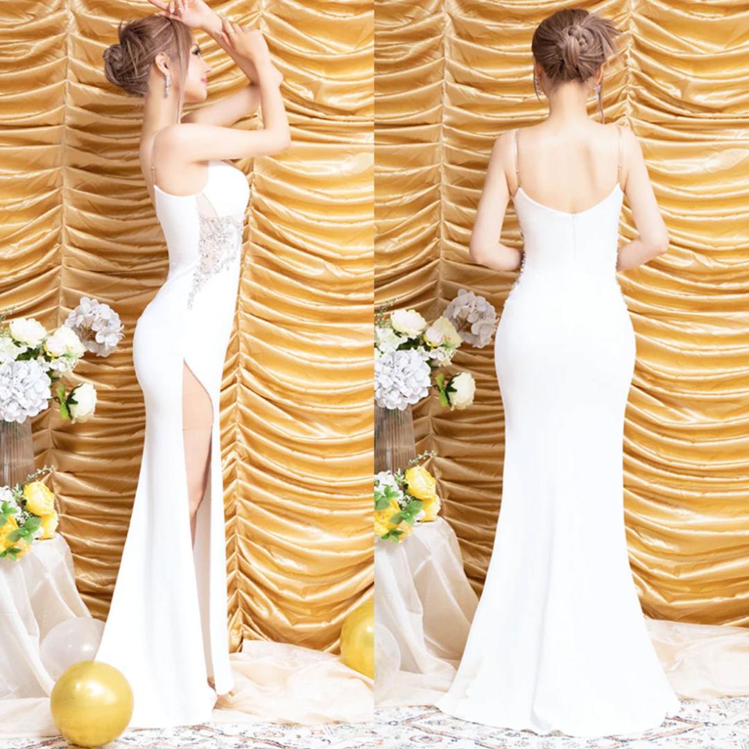 AngelR エンジェルアール ラグジュアリーウエストビジュータイトロングドレス