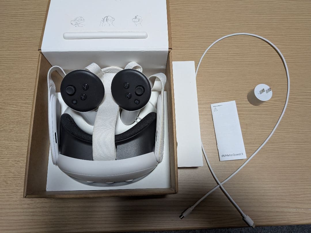  Quest 3 ヘッドセット コントローラー付き　128GB