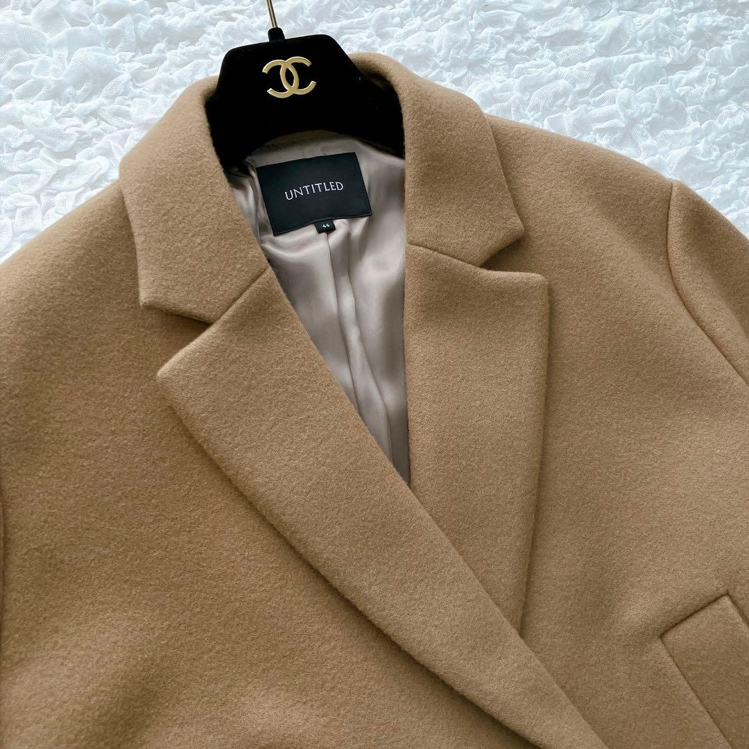 アンタイトル　23AW ウールメルトン　チェスターコート　大きいサイズ　44