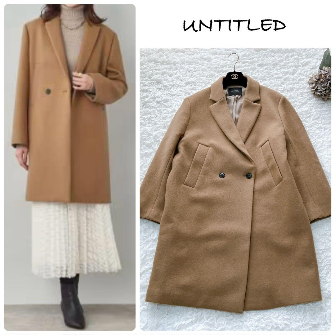 アンタイトル　23AW ウールメルトン　チェスターコート　大きいサイズ　44