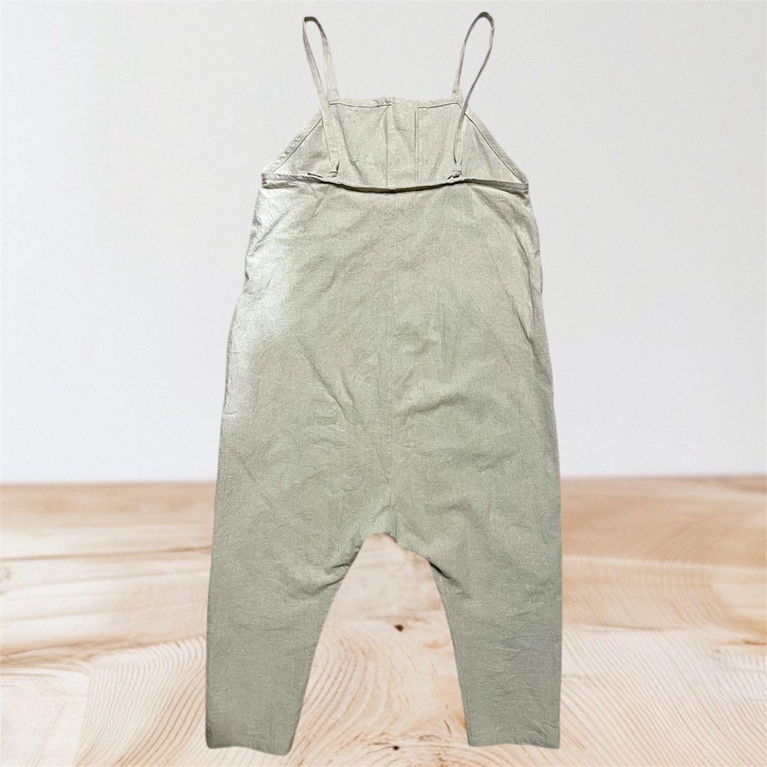 (kuroinu0909)日本製SEAシー リネン混チャイナオーバーオール