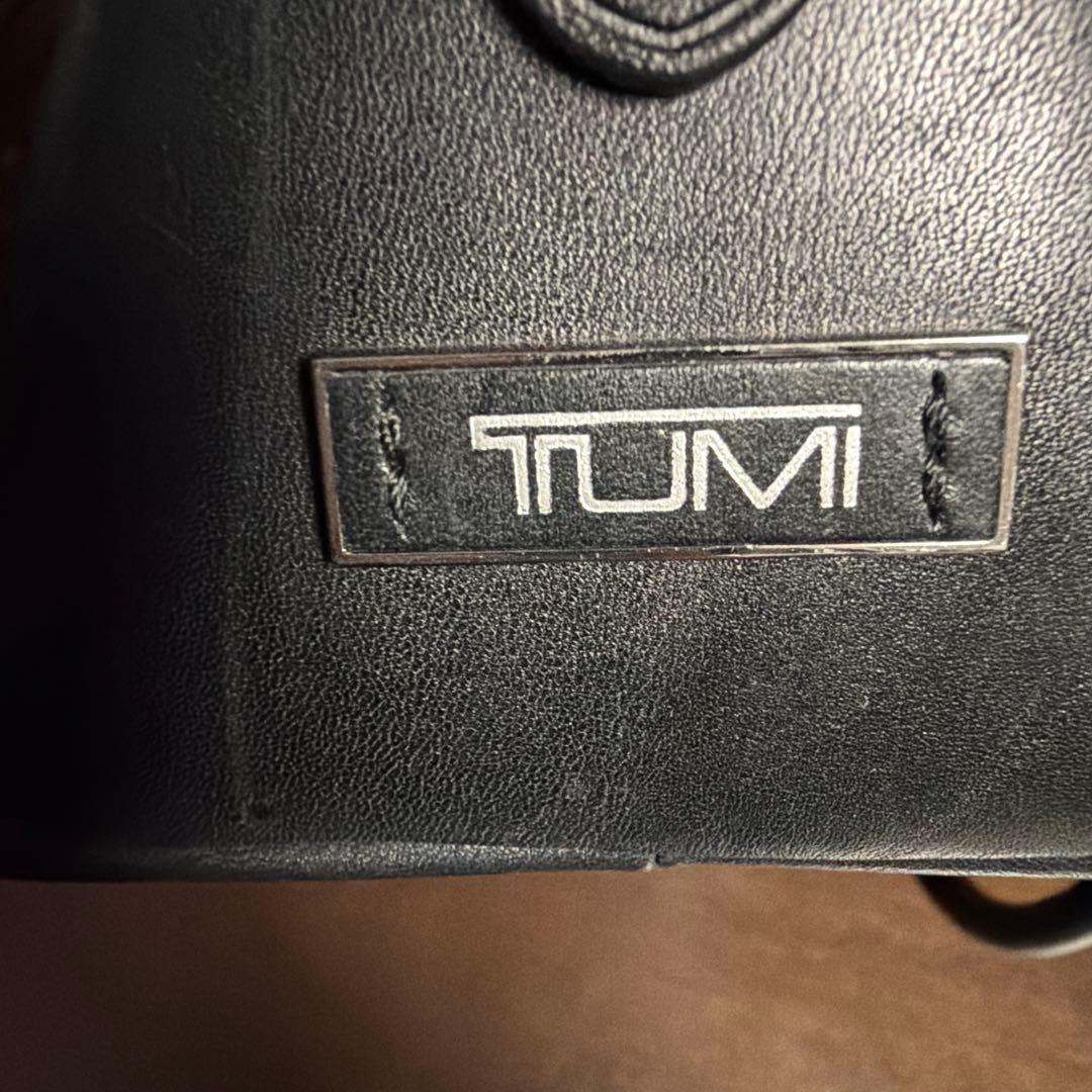 TUMI 黒 レザー ビジネスバッグ