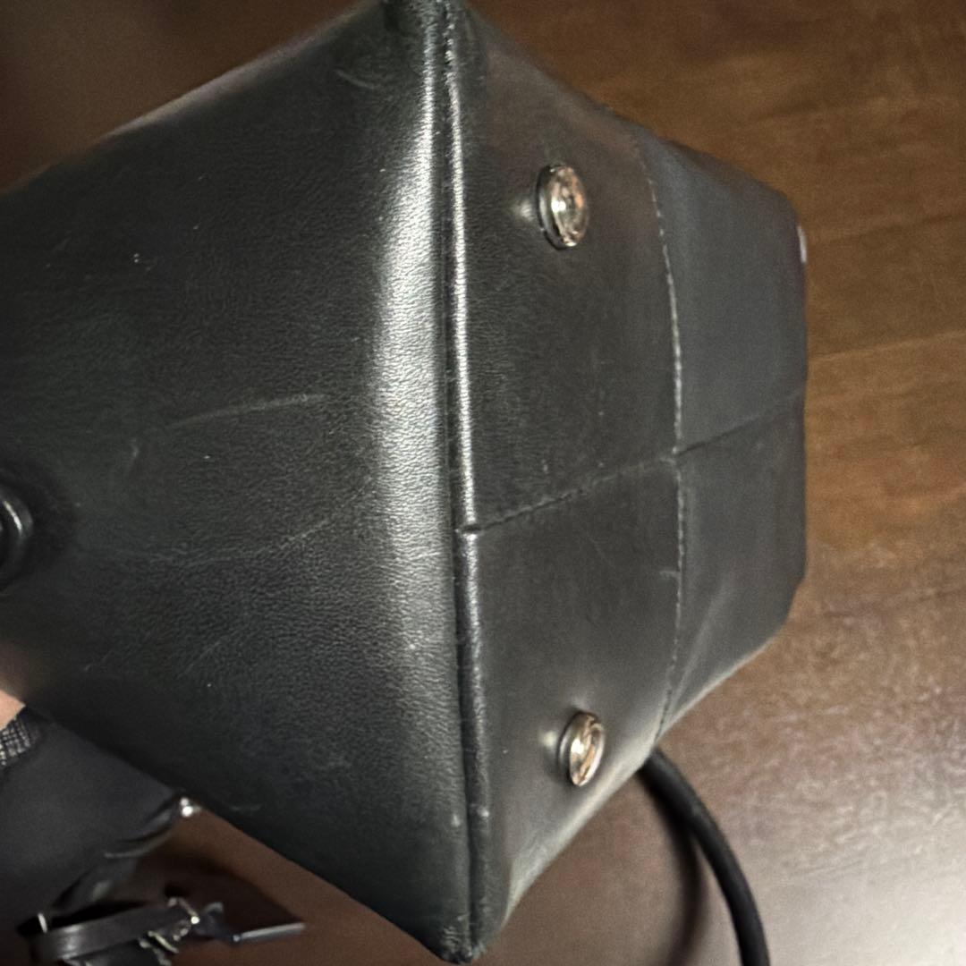 TUMI 黒 レザー ビジネスバッグ