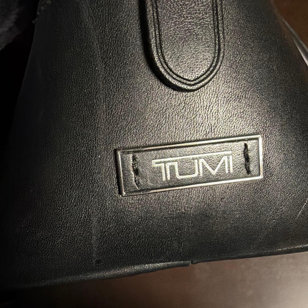 TUMI 黒 レザー ビジネスバッグ