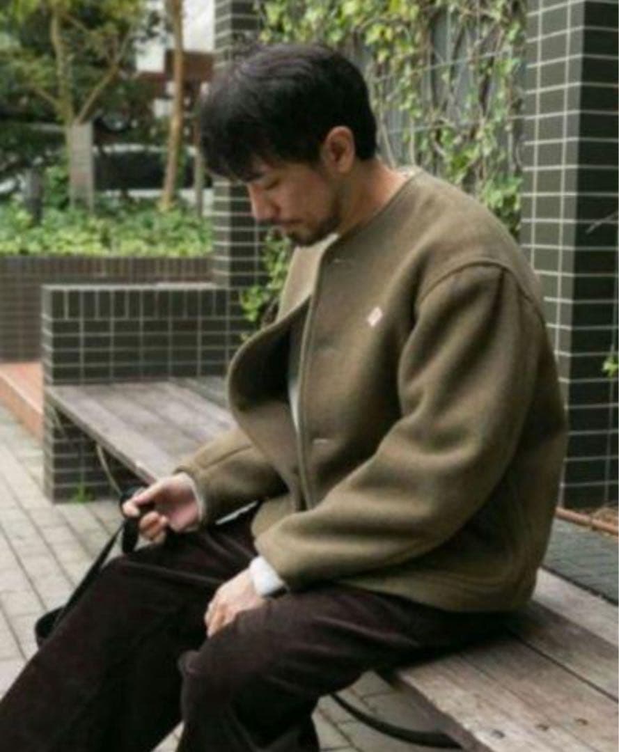 【試着程度】ダントン　アーバンリサーチドアーズ　ウールモッサ　ジャケット