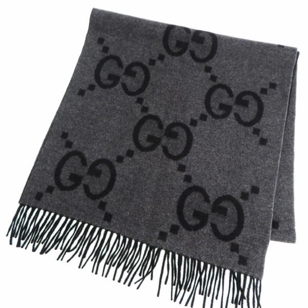 グッチ GGカシミア ジャカード スカーフ マフラー 衣料品 メンズ