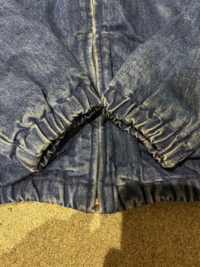 90s USA製　ラルフローレン デニムスイングトップ 短丈　XL チンスト付き