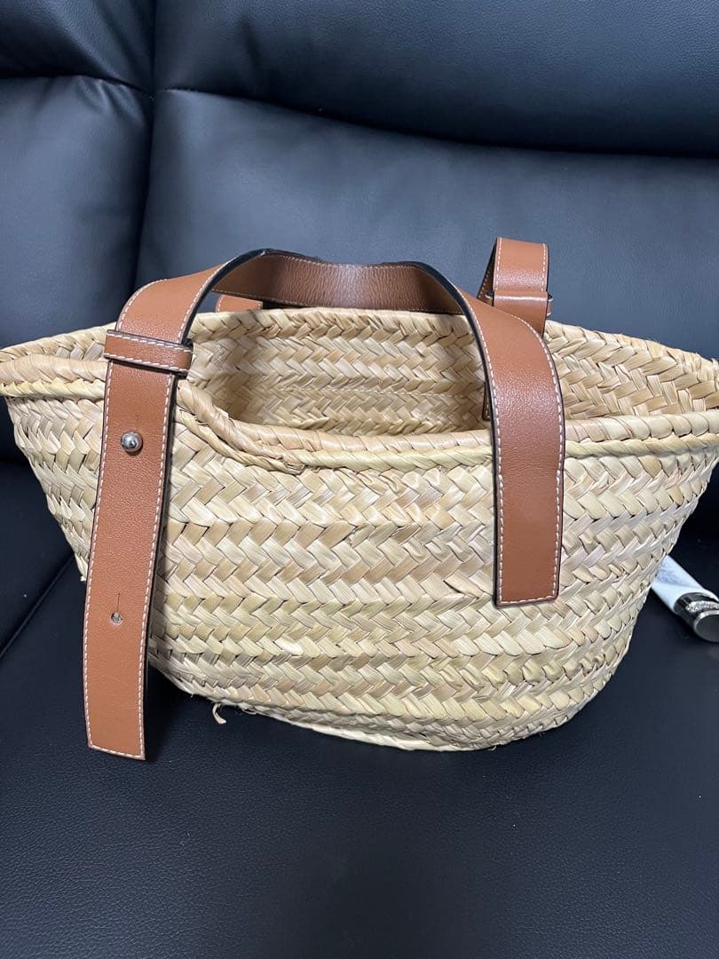 LOEWE ストローバッグ ロゴ入り