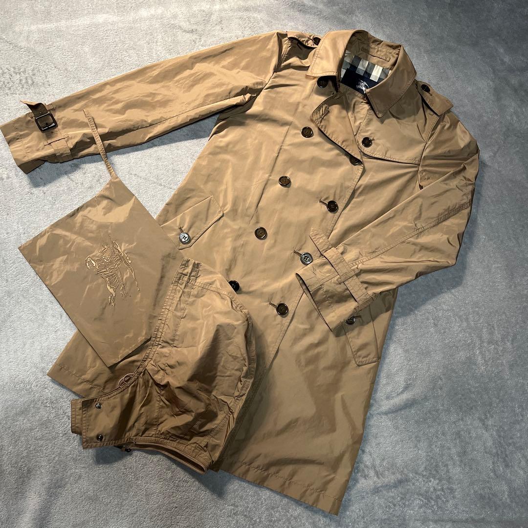BURBERRY バーバリー レインコート フード付き ベージュ 36