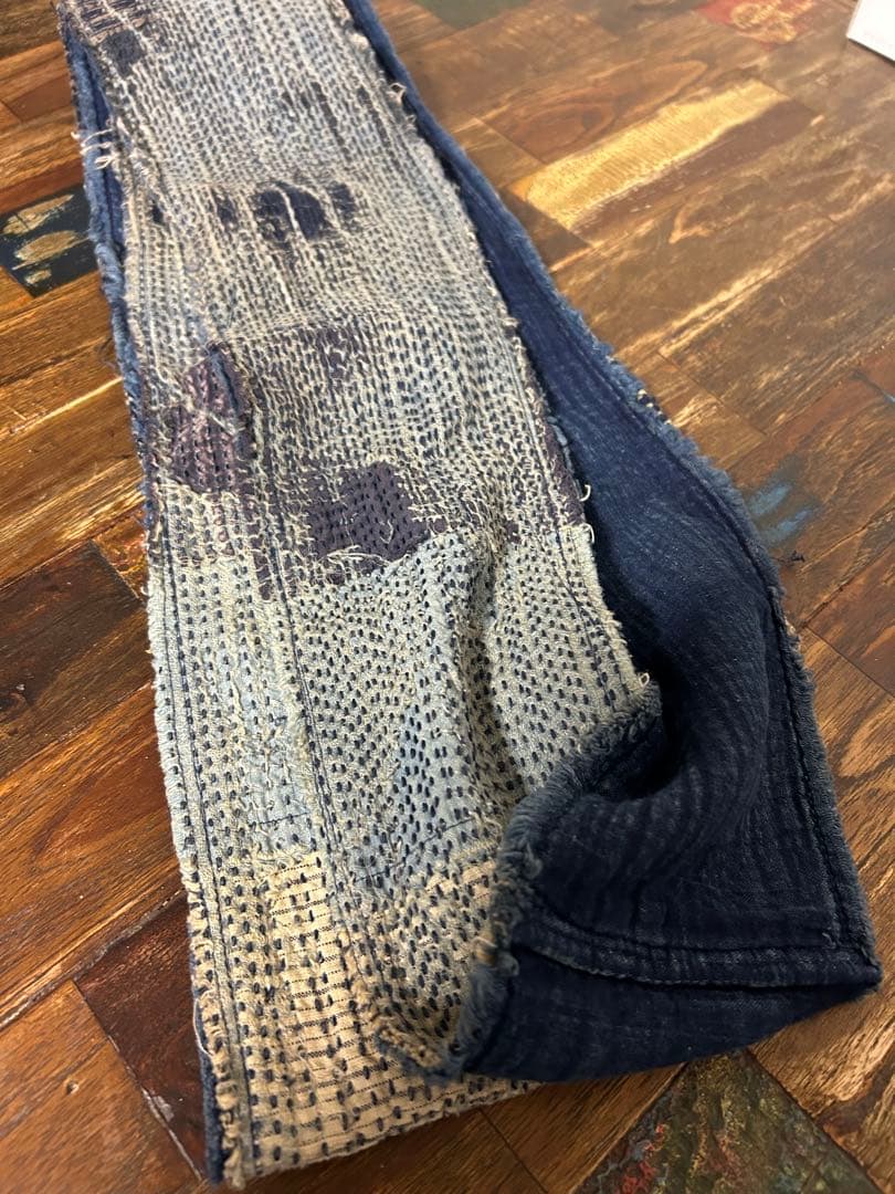 kapital キャピタル スヌード　デニム地 BORO 刺し子
