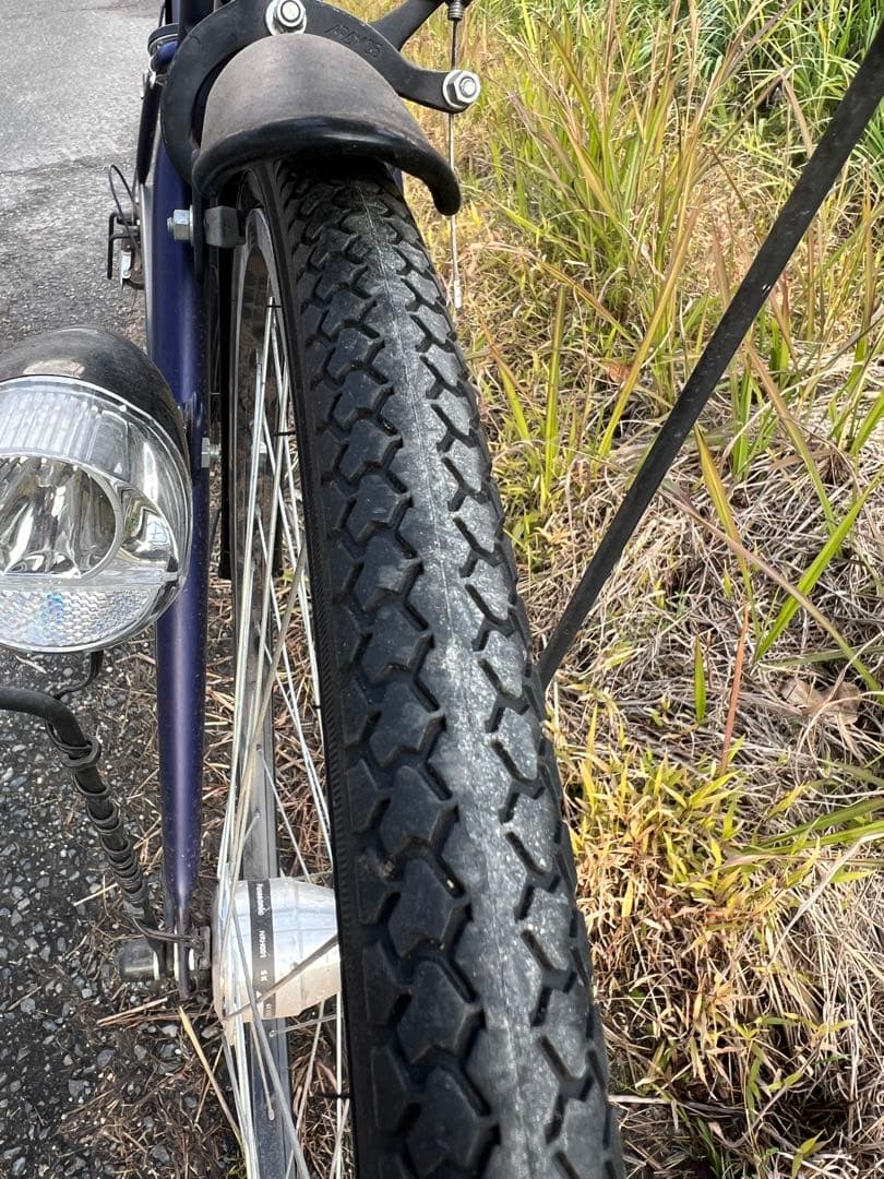 名古屋市内お届け無料青いクロスバイク 前方バスケット付き