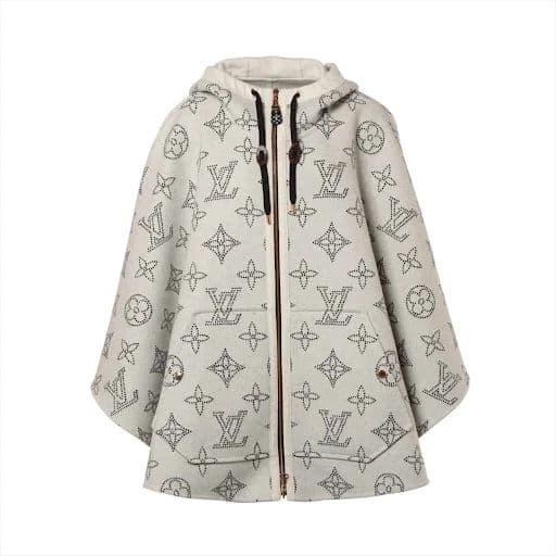 LV ヴィトン　マヒナ　リバーシブル　フード　ケープ　ポンチョ　定価70万円