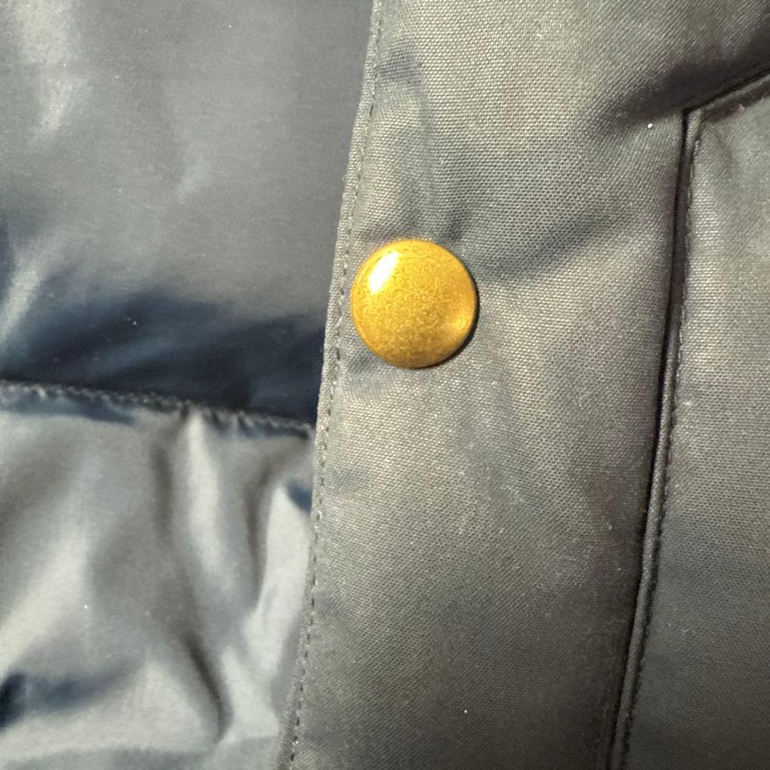 h*0様 ロッキーマウンテン　フェザーベッド レザーヨークダウンベスト ムートン