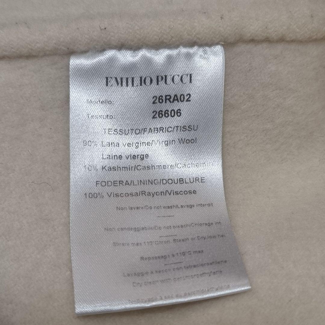 エミリオプッチ　カシミヤ　ダブルフェイス　ケープ　ポンチョ　金ボタン