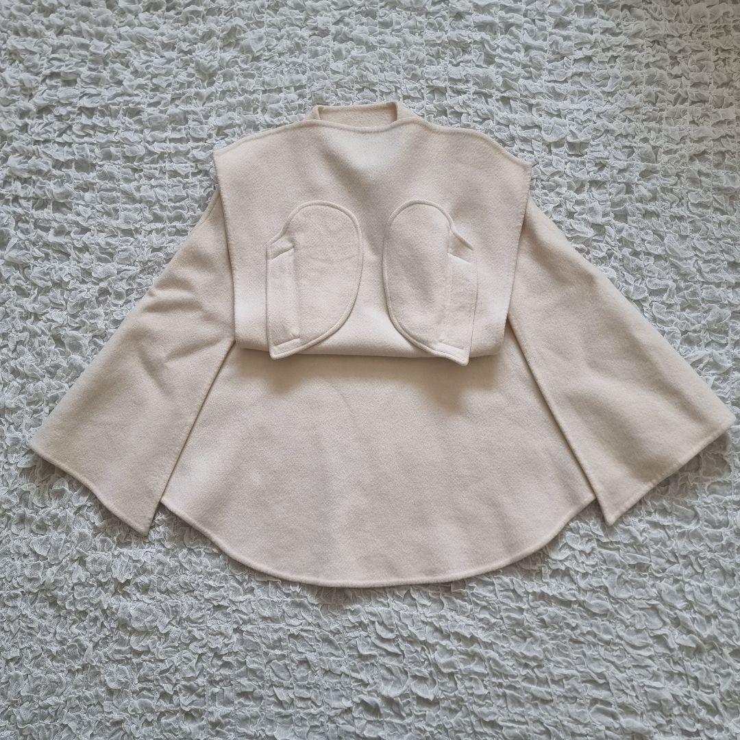 エミリオプッチ　カシミヤ　ダブルフェイス　ケープ　ポンチョ　金ボタン