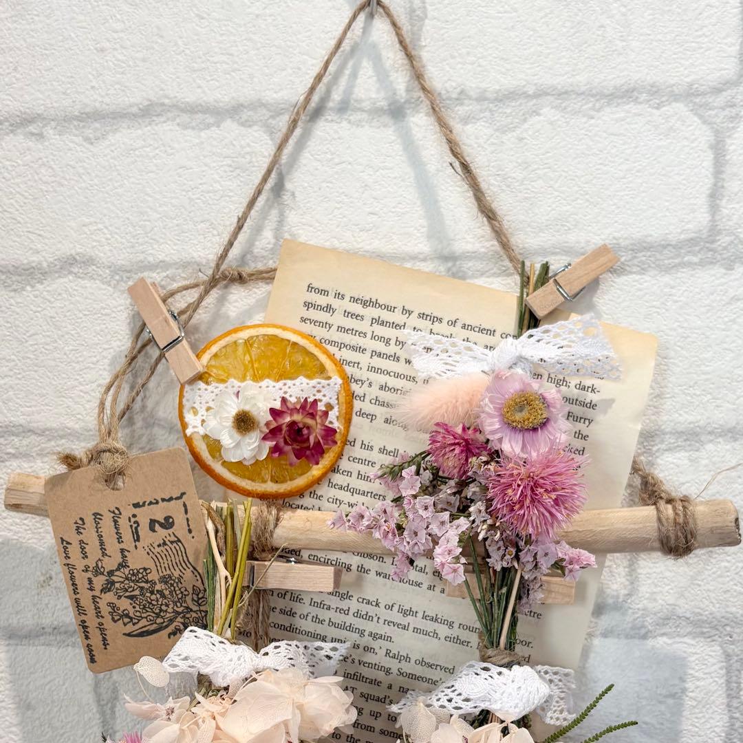 【ちぃ☆❁¨̮】ドライフラワーガーランド❁6点おまとめ❁⃘*.゜