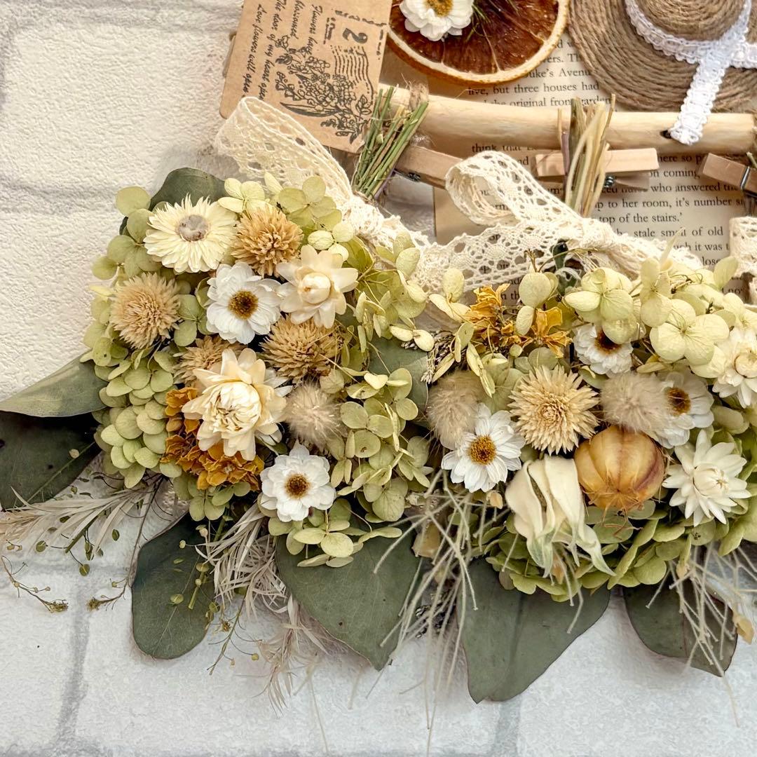 【ちぃ☆❁¨̮】ドライフラワーガーランド❁6点おまとめ❁⃘*.゜