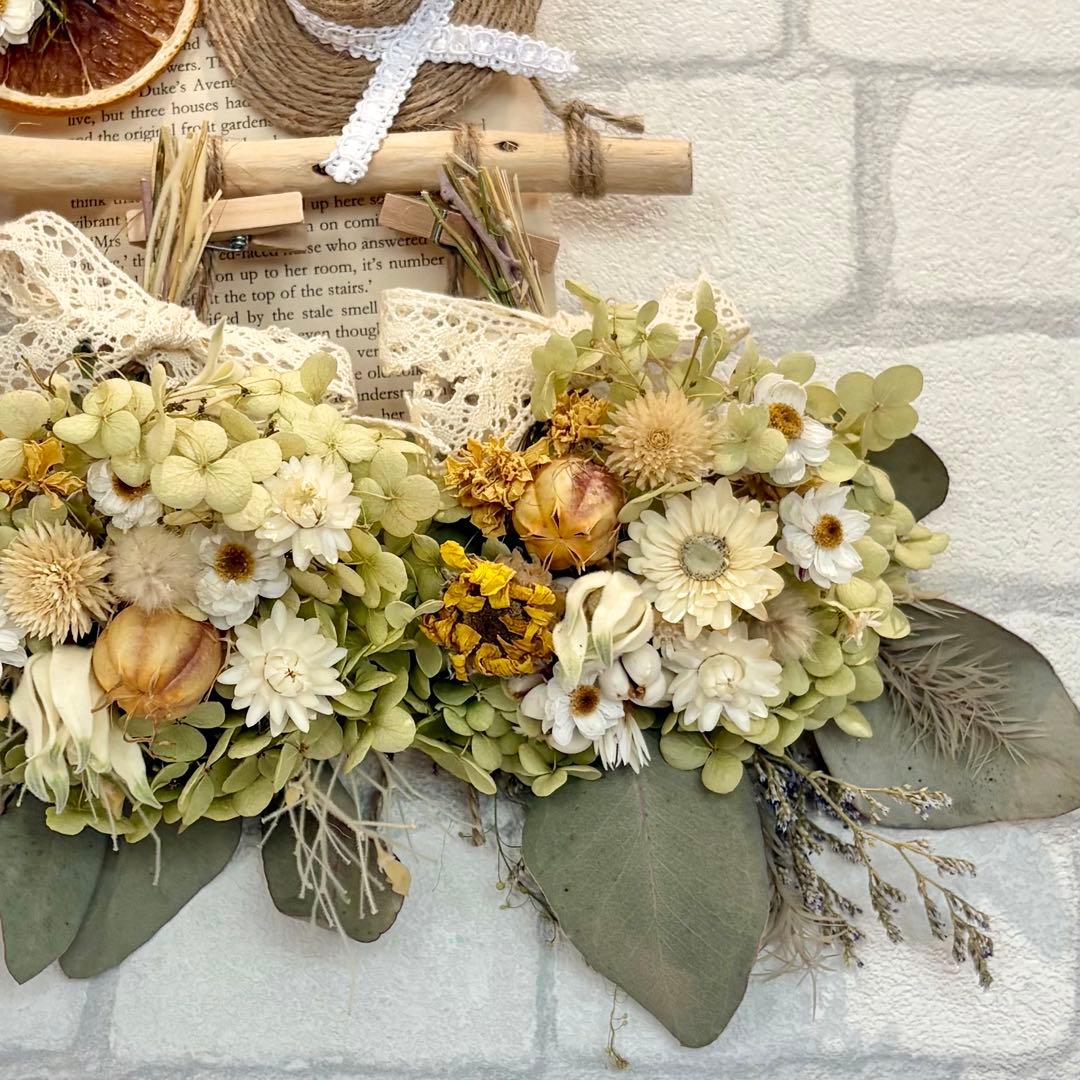 【ちぃ☆❁¨̮】ドライフラワーガーランド❁6点おまとめ❁⃘*.゜