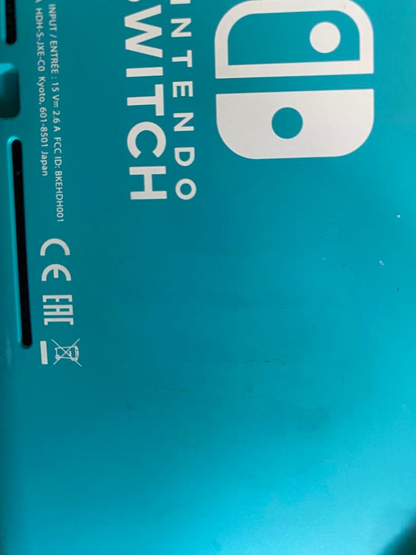 Nintendo Switch Lite 本体 青 充電器付き　箱無し