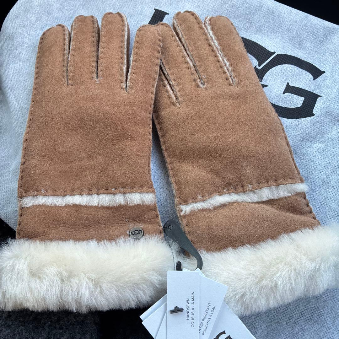 スマホ対応！！ UGG デコンストラクテッドグローブ M ブラウン