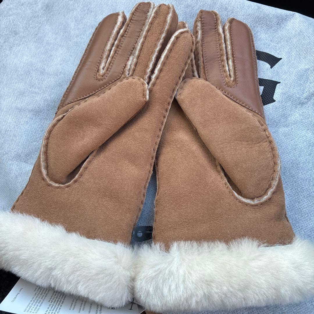 スマホ対応！！ UGG デコンストラクテッドグローブ M ブラウン