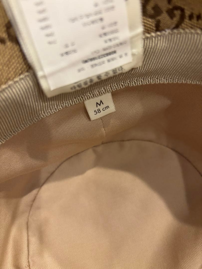 GUCCI GGパターン バケットハット Mサイズ