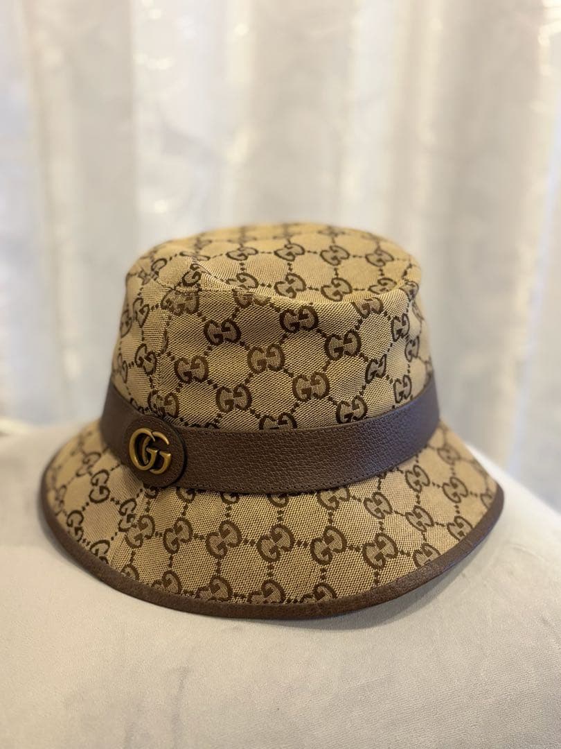 GUCCI GGパターン バケットハット Mサイズ