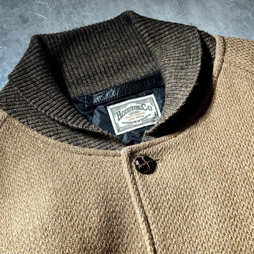 HOUSTON ファラオジャケット　スタジャン　キルティング　メルトンウール