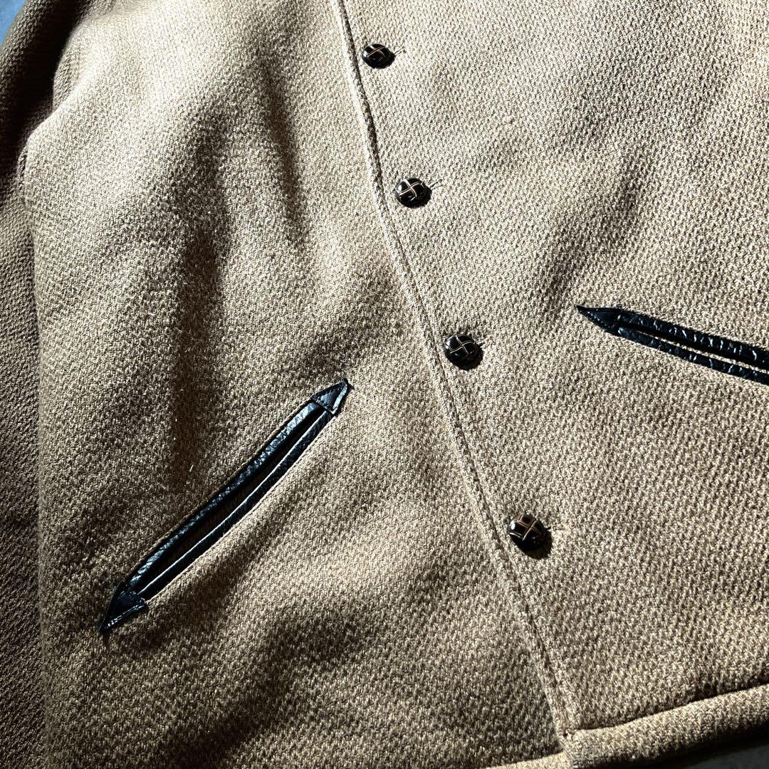 HOUSTON ファラオジャケット　スタジャン　キルティング　メルトンウール