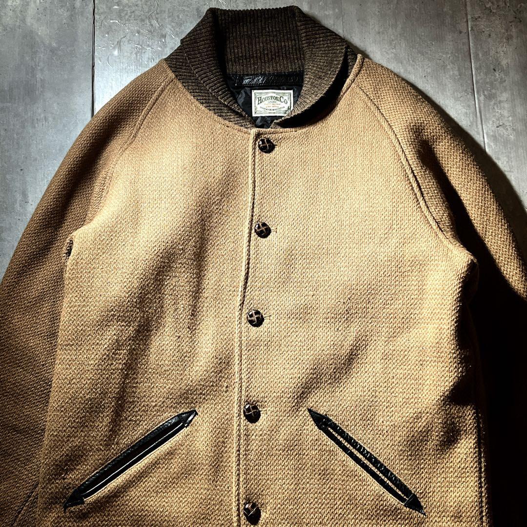 HOUSTON ファラオジャケット　スタジャン　キルティング　メルトンウール