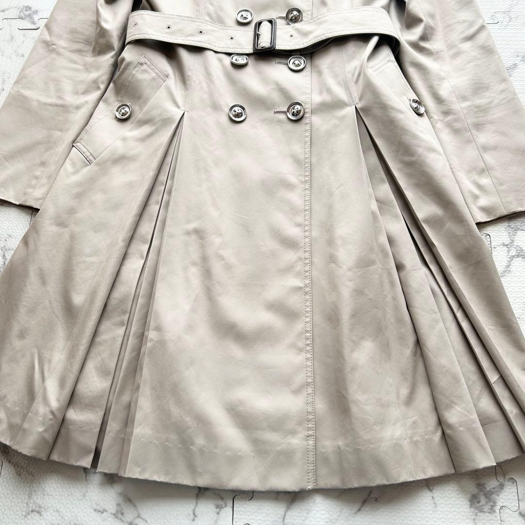 美品♡ バーバリー ロンドン トレンチコート メタルボタン プリーツ ホースロゴ