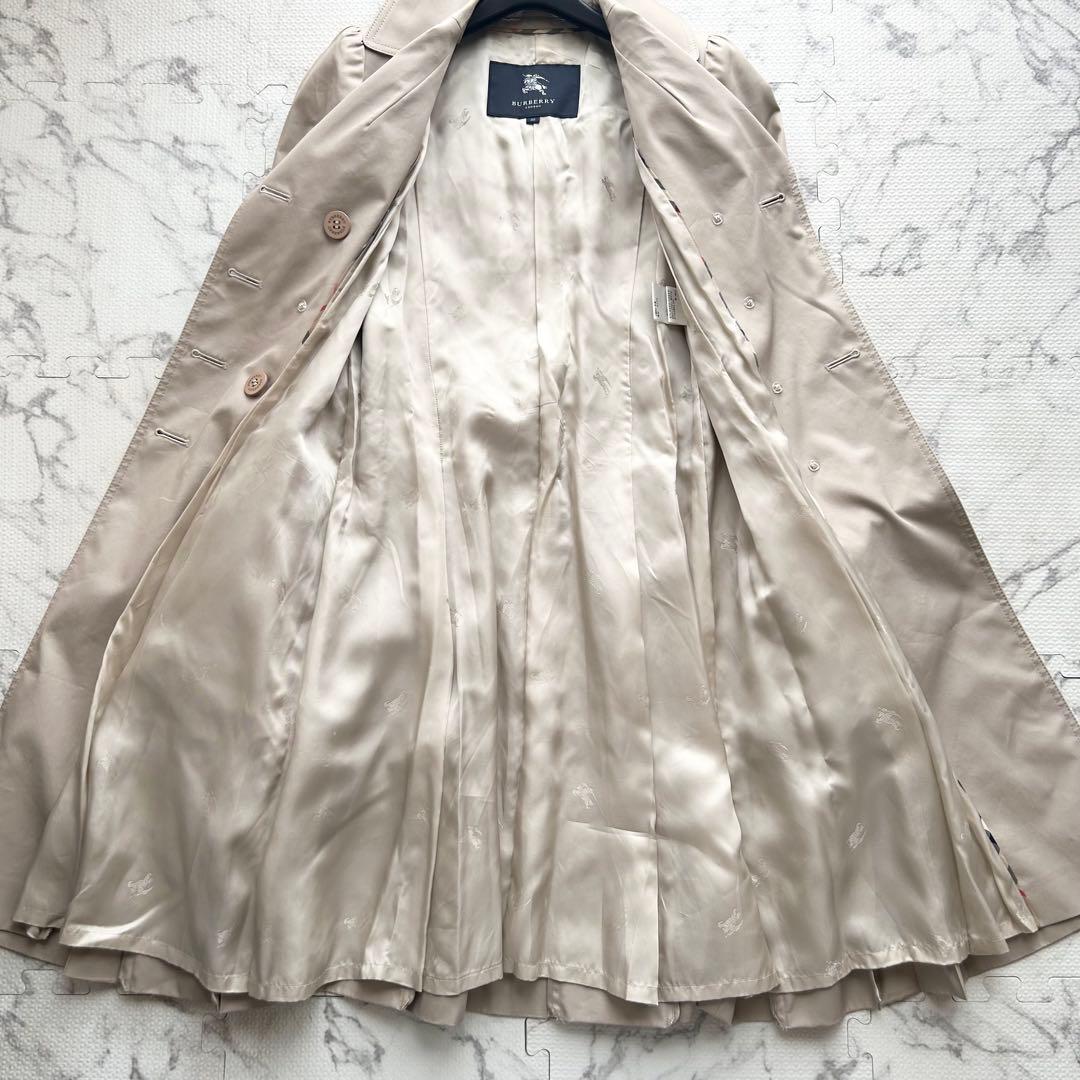 美品♡ バーバリー ロンドン トレンチコート メタルボタン プリーツ ホースロゴ