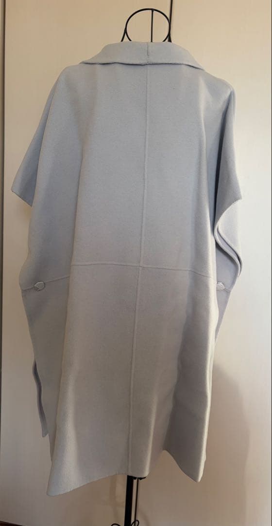 【新品】 Aga➕　ライトブルー　ポンチョ ケープコート　ヤマダヤ