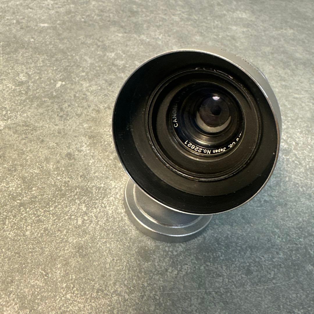 キャノン-L 35mmF2.8純正メタルフード付き