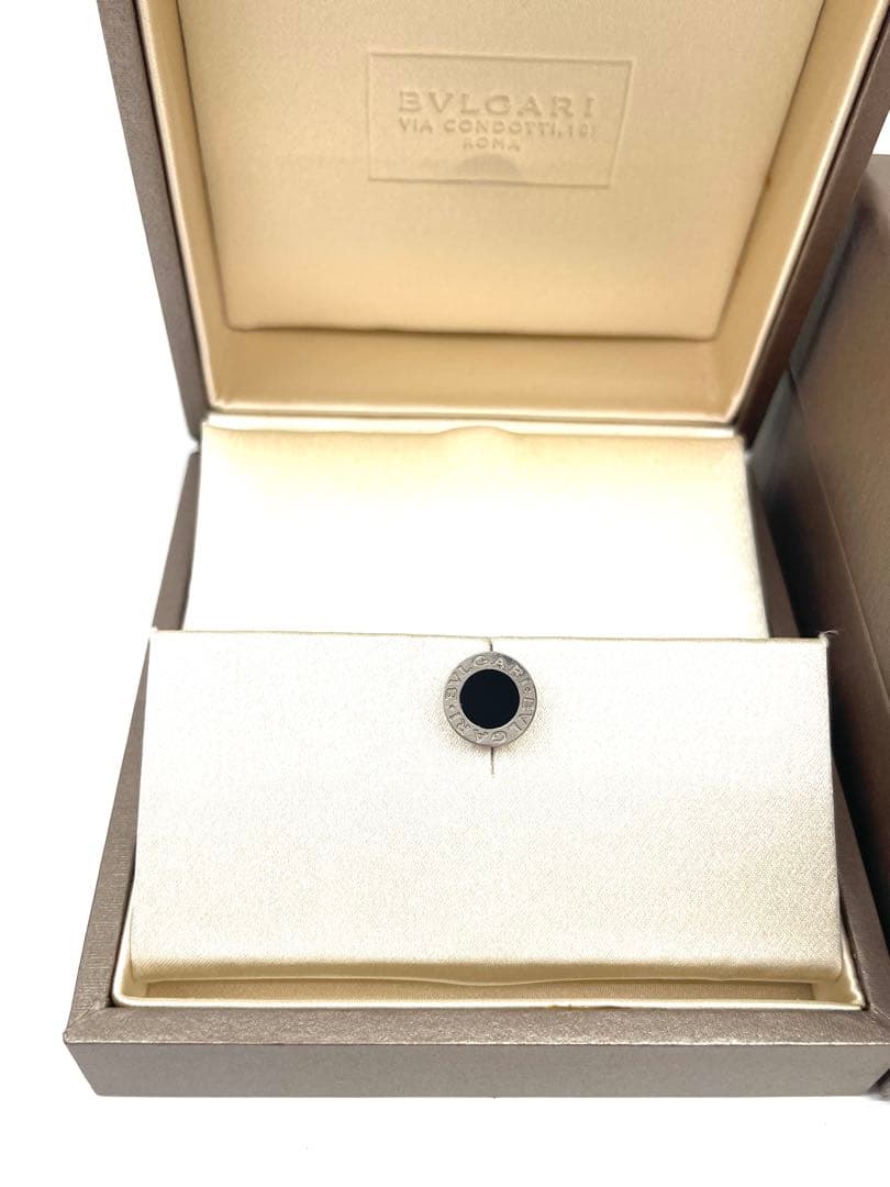 BVLGARI ブルガリ ブラック ピアス(片耳用) 750 K18 18金