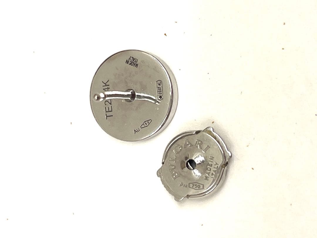 BVLGARI ブルガリ ブラック ピアス(片耳用) 750 K18 18金