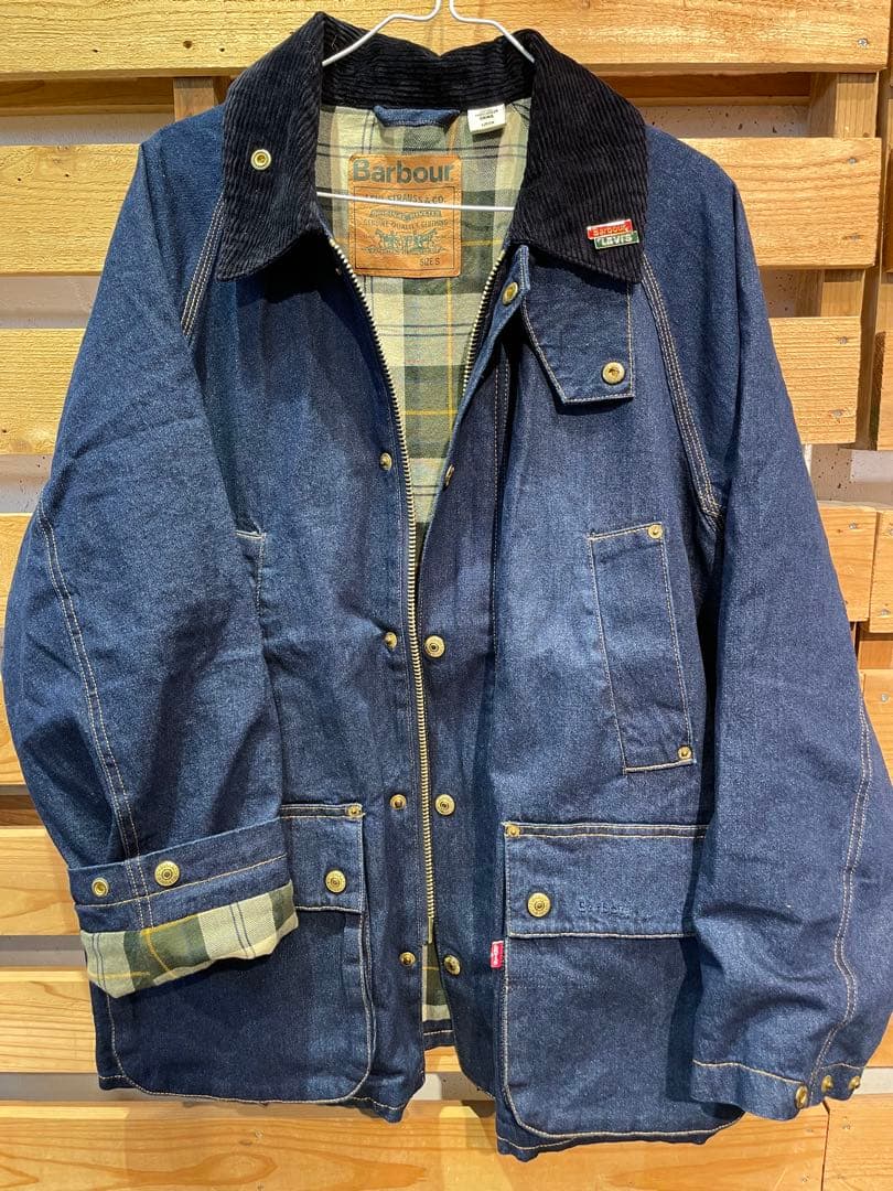 Barbour デニムカバーオール ネイビー