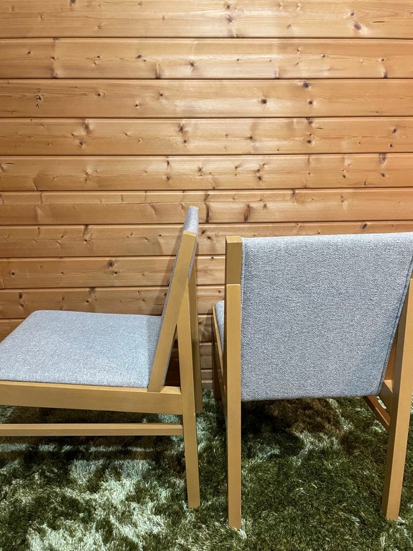 美品　quon クオン　QUON ダイニングチェア　2脚