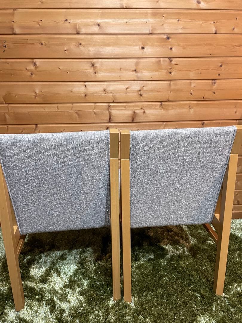 美品　quon クオン　QUON ダイニングチェア　2脚